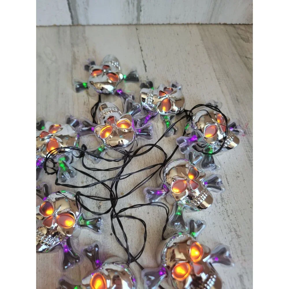 Silver string skeleton Halloween light up home decor‎ spooky